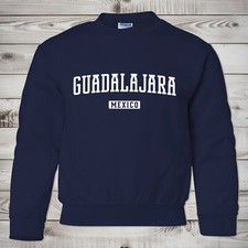 Guadalajara Kids Sweatshirt Guadalajara Mexico Youth Crewneck Sweatshirt