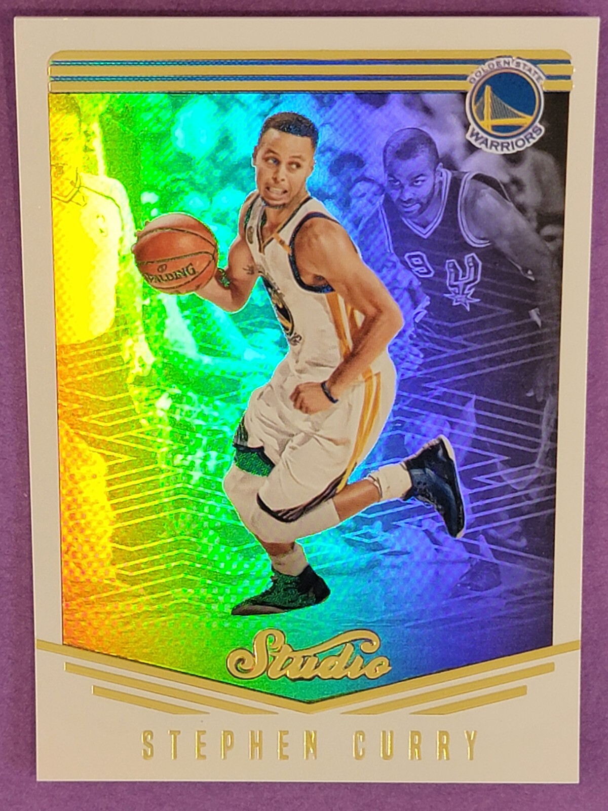 Stephen Curry 2016-17 Panini Studio #1 Golden State Warriors