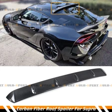 FOR 2020-26 TOYOTA SUPRA MK5 CARBON FIBER JDM AG STYLE REAR WINDOW ROOF SPOILER