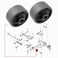 REAR TRAILING SUSPENSION ARM FRONT BUSH FOR JAGUAR XTYPE X-TYPE X400 2001-2009