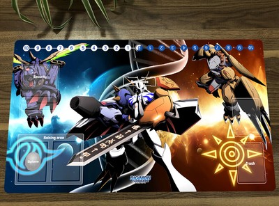 Anime Digimon Playmat Omnimon Trading Card Game Mat Dtcg Play Mat Zones Bag Ebay