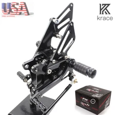 For 2006 2007 2008 2009 2010 Kawasaki ZX10R Rearset Footrest Foot Pegs Pedal Set