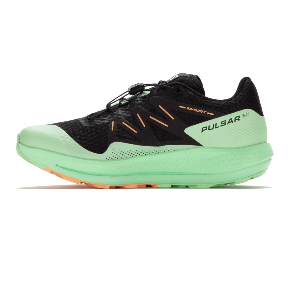 Scarpe da trail running Salomon Pulsar Trail da donna taglia 6 5 nero verde cenere 473064