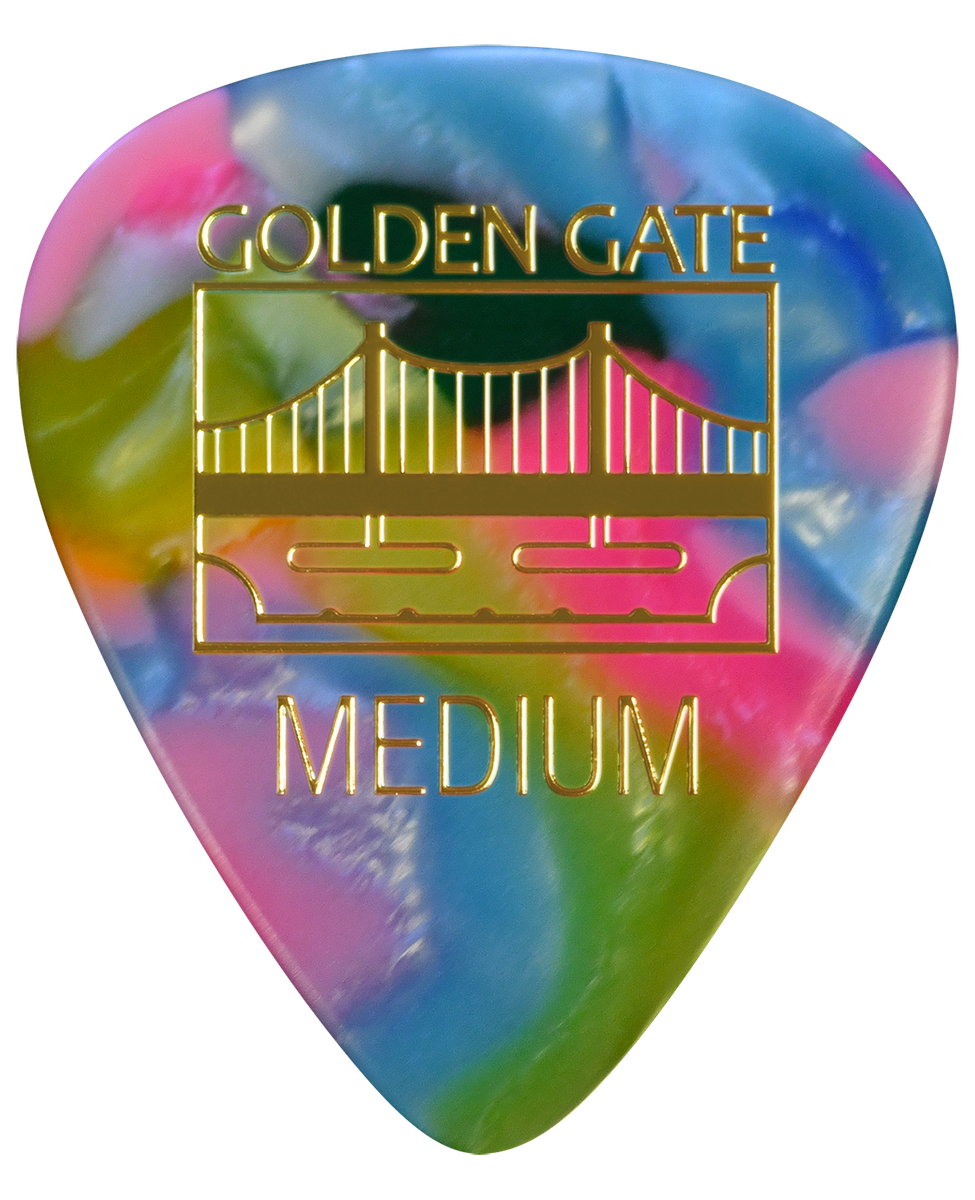 Hump Back ピック Golden Gate Flatpick, Sideman, Medium, Rainbow, 12 Pack, MP-447 | eBay
