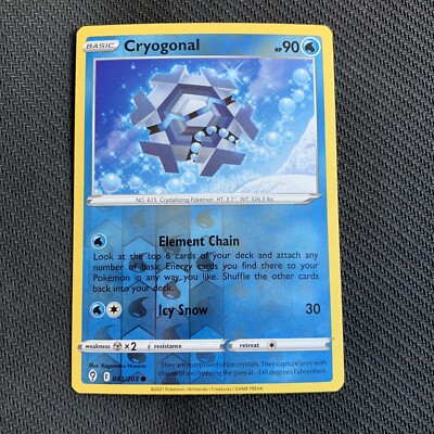 Cryogonal 043/203 Reverse Holo Pokemon TCG: Evolving Skies Near Mint (NM)