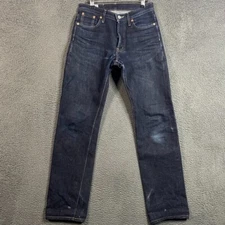 Paulrose Products Jeans Mens 29x33 Blue Heritage Fit Slubby Selvedge Dark Wash