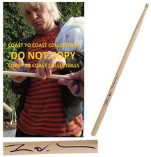 Zak Starkey The Who drummer signed Drumstick COA proof autograph.Ringo Starr son