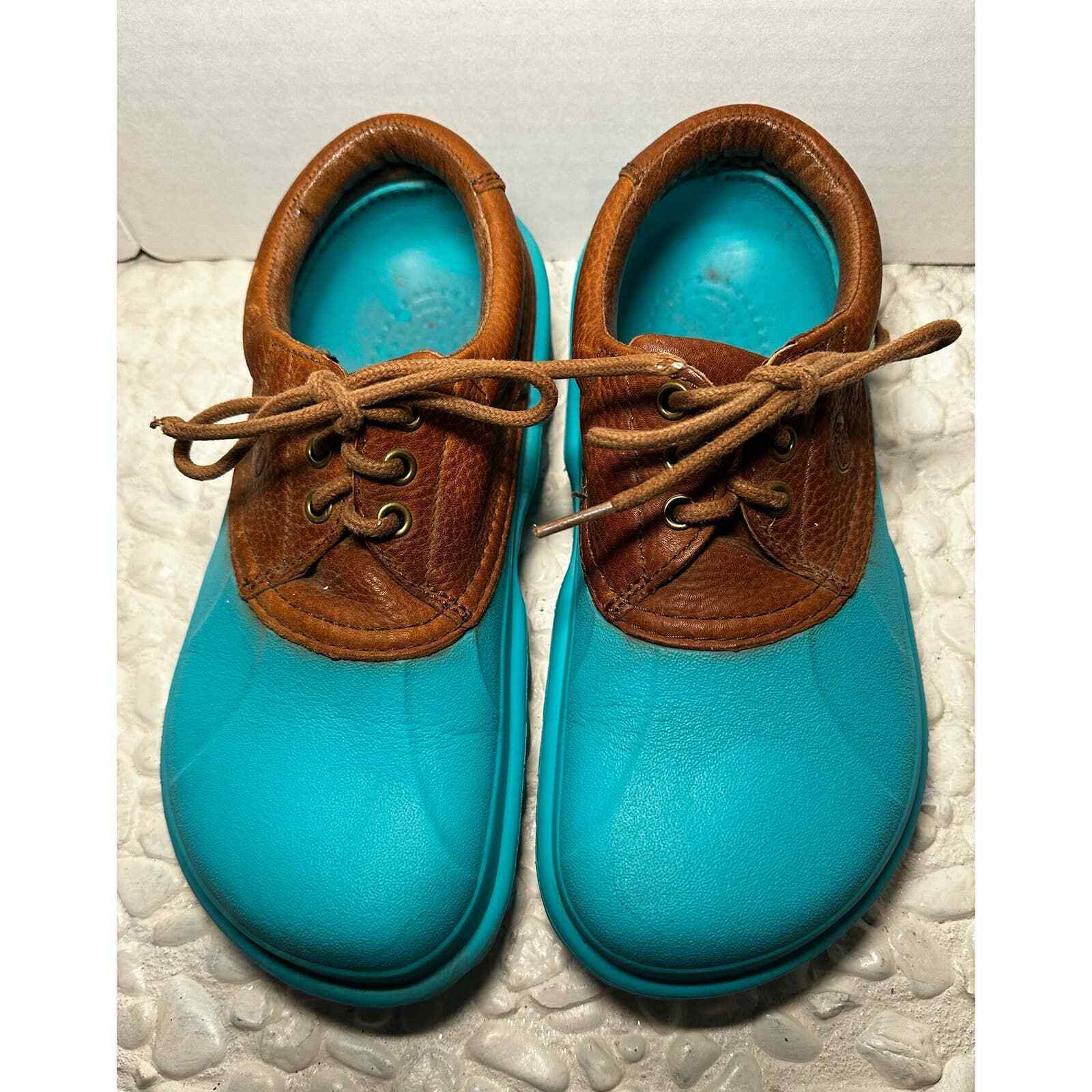 Crocs Axle All Terrain Blue Islander Boat Shoes Brown… Gem