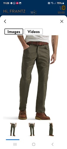 NWOT Wrangler Workwear Relaxed Khaki 10WMWR1BR Men's 38/30 - Picture 9 of 9