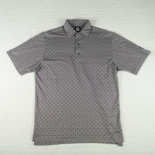 Footjoy Shirt Adult Medium Gray Purple Lightweight Golf Golfer Rugby Casual Mens