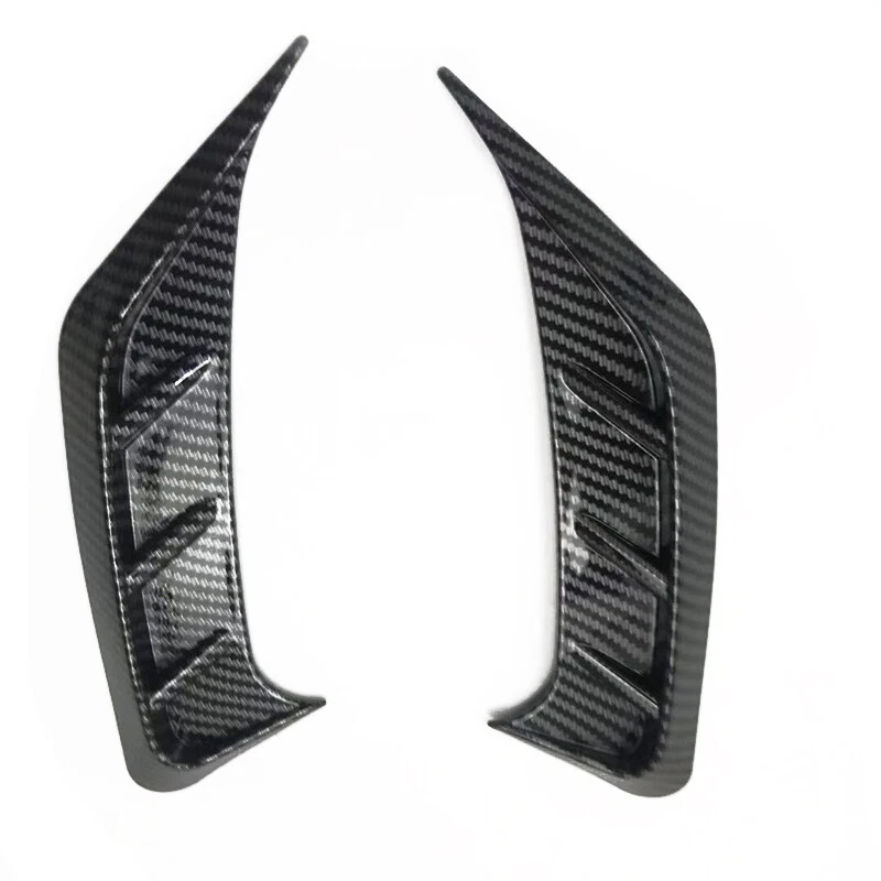 2 PIEZAS Duradero Plástico ABS Modificado Fibra de Carbono Faros Coche Párpados Decoración Adornos Foto 3 de 4