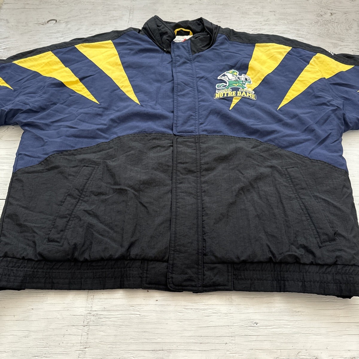Vintage 90s Apex University Of Notre Dame Fighting Irish Full Zip