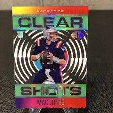 2021 Panini Illusions Mac Jones RC Rookie Emerald Clear Shots Patriots #CS-20