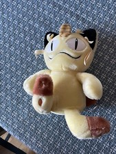 VTG Hasbro Game Freak Nintendo Pokemon Meowth Plush Stuffed Doll 7  1998