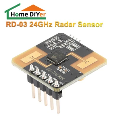 HOME DIYER 1Pcs RD-03 24GHz mmWave Radar Sensor - Human Micro-Motion Detection,Low Power
