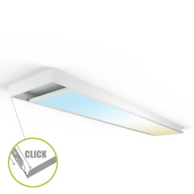 Aufbaurahmen Click für LED-Panel 150x30 cm weiß Aufputz Montagerahmen