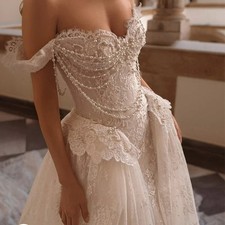 Detachable Train Wedding Dress Organza Embroidery Mermaid Ballgown Sleeveless