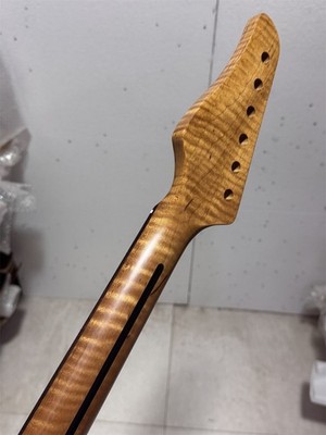 Suhr 22 fret satin roasted Flame maple Electric guitar Neck part 25.5in rosewood