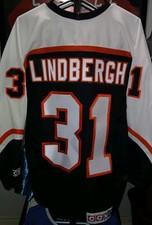 #31 Pelle LINDBERGH Philadelphia FLYERS Off. Lic. CCM Jersey, Sz Men's M