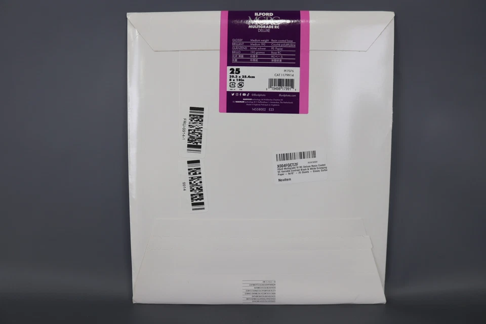 Ilford Multigrade IV RC Deluxe - 8x10" - 25 Sheets - Glossy Surface - Image 2 of 4