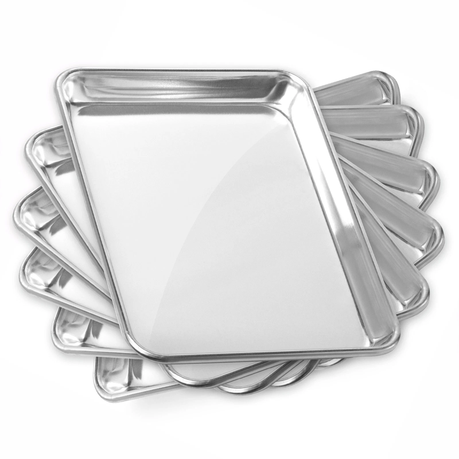 OPEN BOX - Commercial Grade Quarter Sheet Aluminum Baking Pans 9" x 13" - 6 Pans
Opens in a new wind