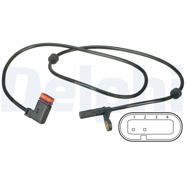 ABS Sensor Raddrehzahl Delphi SS20499 FüR Klasse Mercedes X204 GLK 200 204 934-image
