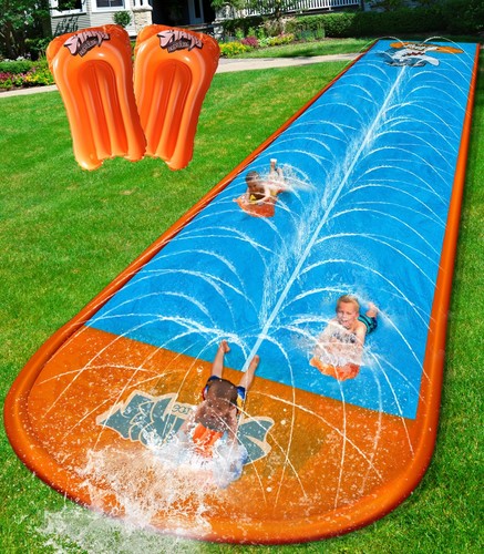 Slip Water Slide, 22ftx5ft Slip Water Slide for Kids Backyard Lawn,Summer Wat...