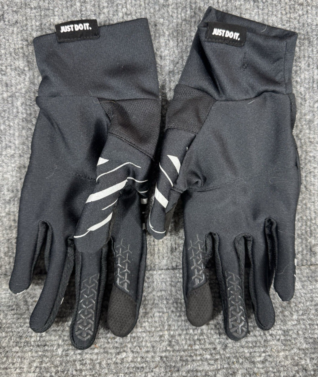 Nike Men’s Running Gloves Black Reflective Lightweight Size Large L