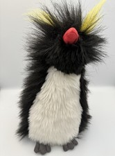 Aurora Rocky Rockhopper Penguin Plush Animal Black White 13" Fluffy