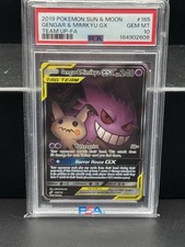 Pokemon 2019 Gengar & Mimikyu GX 165/181 Full Art Team Up GEM MINT PSA 10 on eBay