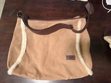 Borsa a tracolla UGG Shearling scamosciata marrone