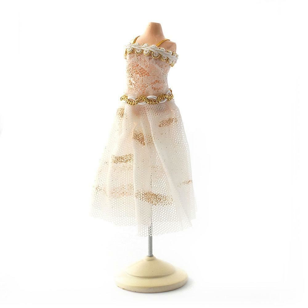 Dolls House Decorated Dress on Stand Mannequin Miniature Reutter Shop Accessory