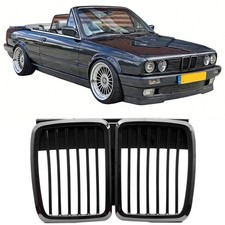 NIEREN GRILL ZIERGITTER PASSEND FÜR BMW 3ER E30 LIMO EINZELSTEG GLÄZEND SCHWARZ