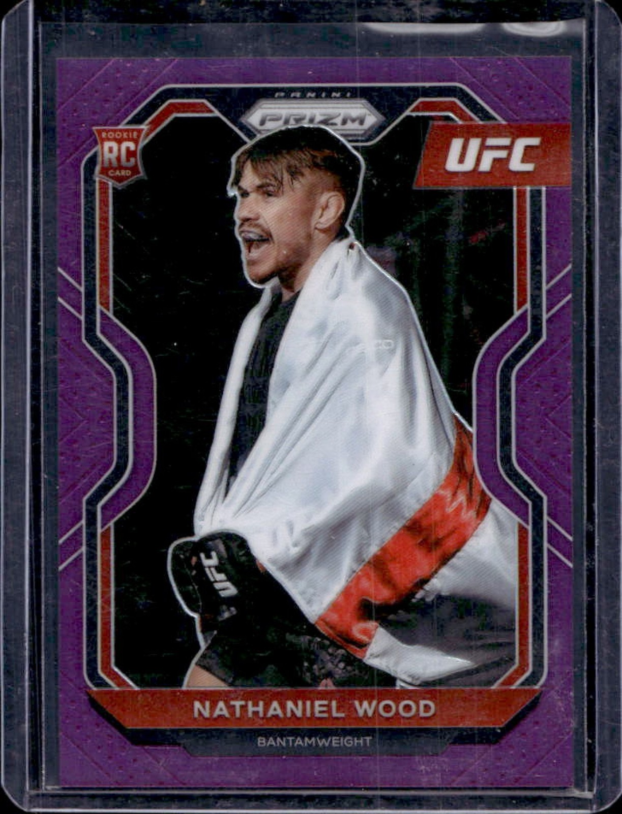 2021 Prizm UFC Nathaniel Wood RC Purple Prizm Rookie #/149