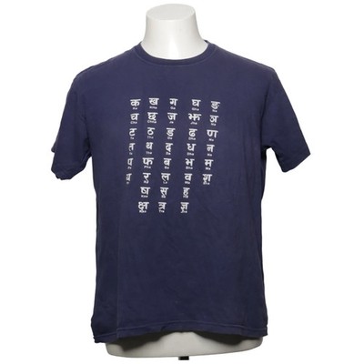 Danfe, T-shirt, Größe: 42, Blau, Baumwolle, Print, Herren #ZDq