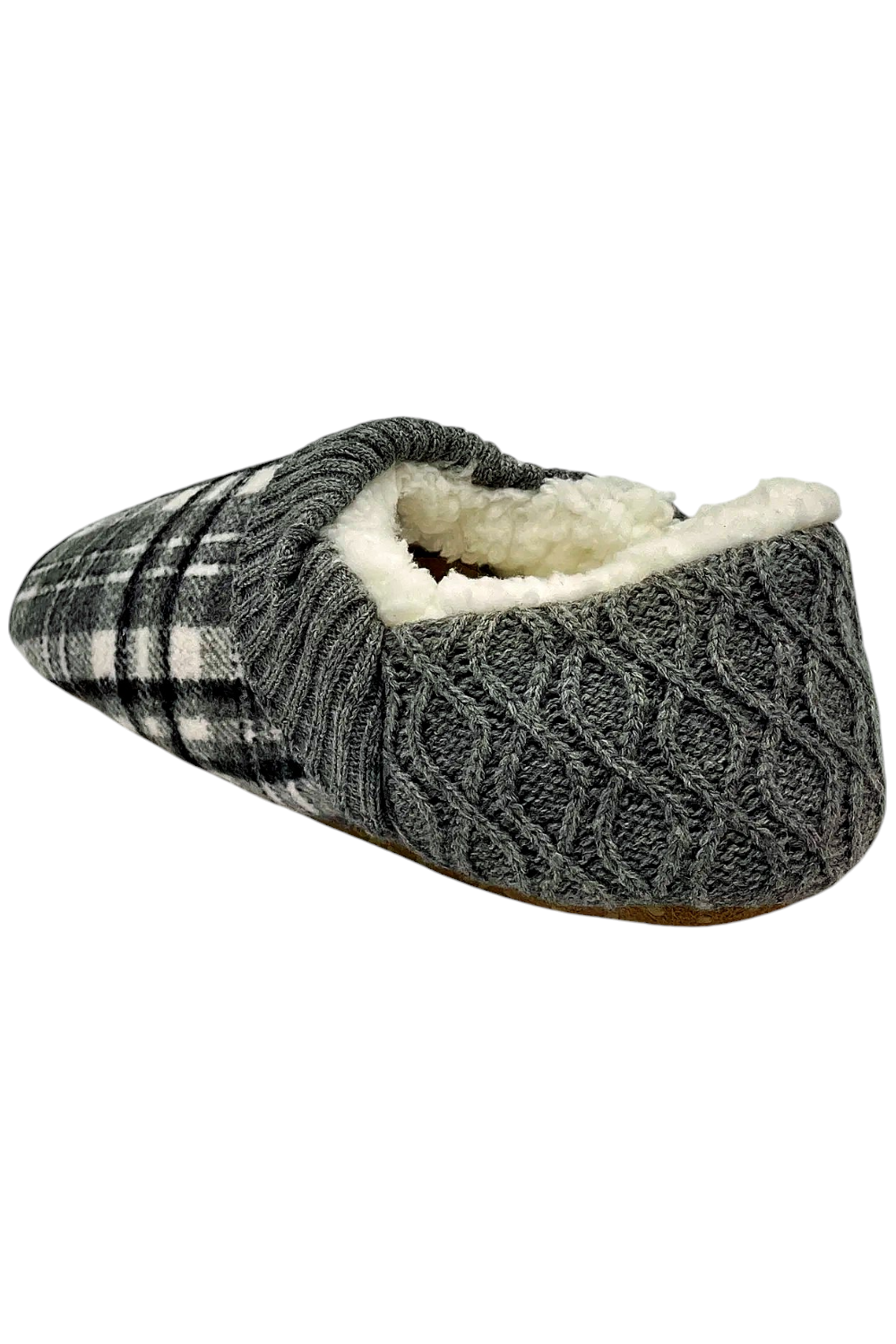 SAOLA MUK LUKS Ciabatta Step In Suola Morbida Flanella Grigio