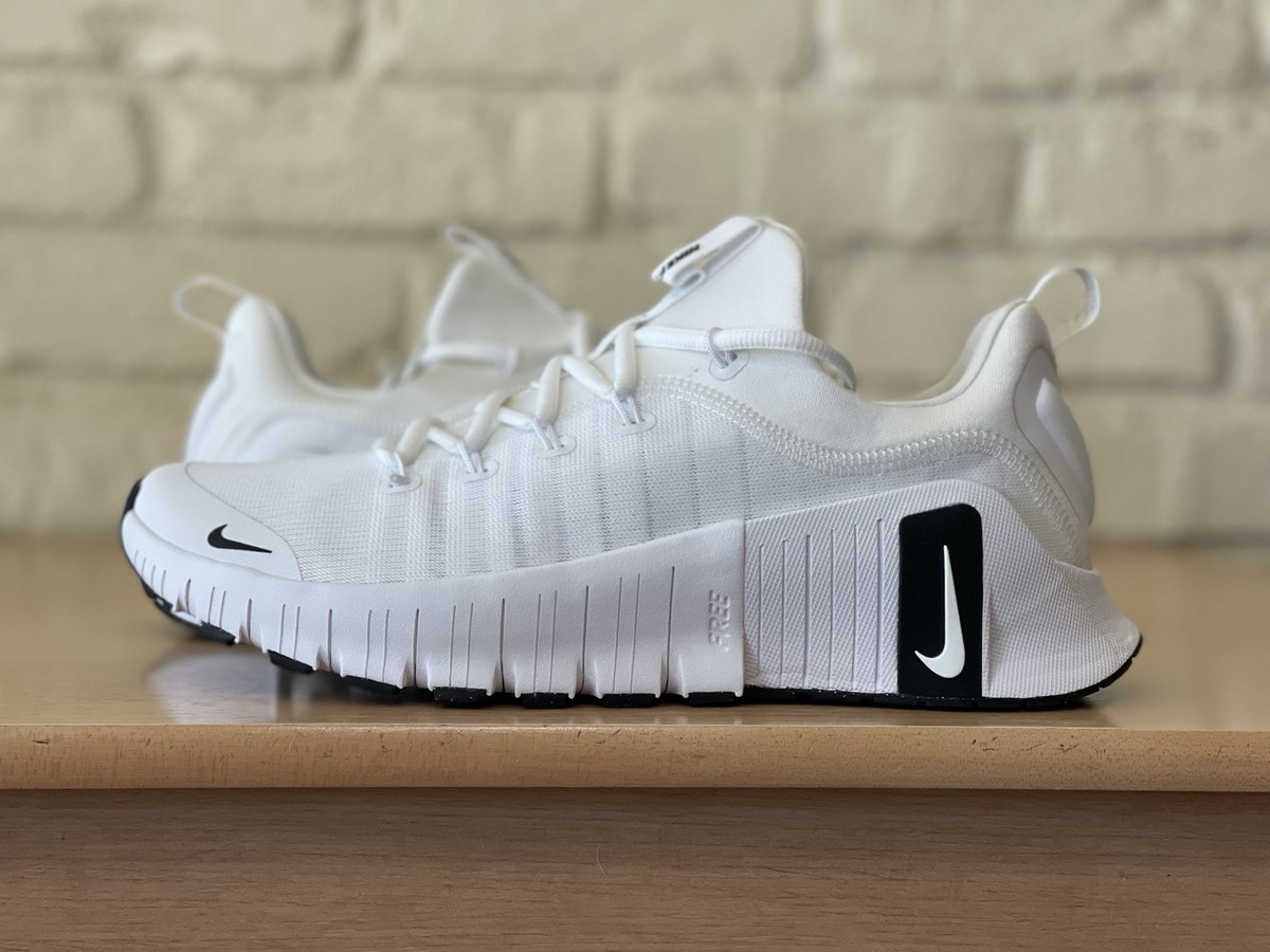 Nike Free Metcon 6 White Black FJ7127-101 Men 7.5 Training Running