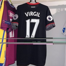 Southampton 2016/17 Under Armour Away Football Shirt Van Dijk 17 Mens Medium