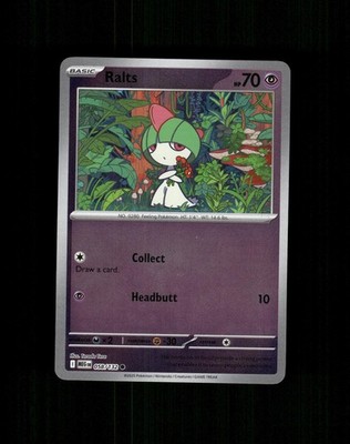 Ralts 058/132 Common Mega Evolution Pokemon Reverse Holo Near Mint