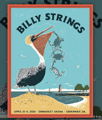 BILLY STRINGS Savannah GA Poster 2026 Enmarket Arena Ryan Duggan