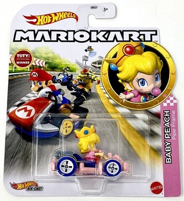 SUPER MARIO KART Modell BABY PEACH PIPE FRAME 1:64 5cm Hot Wheels HDB30