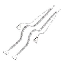2pcs Rhinestone Bra Straps, Adjustable Decorative Bra Straps Sparkling