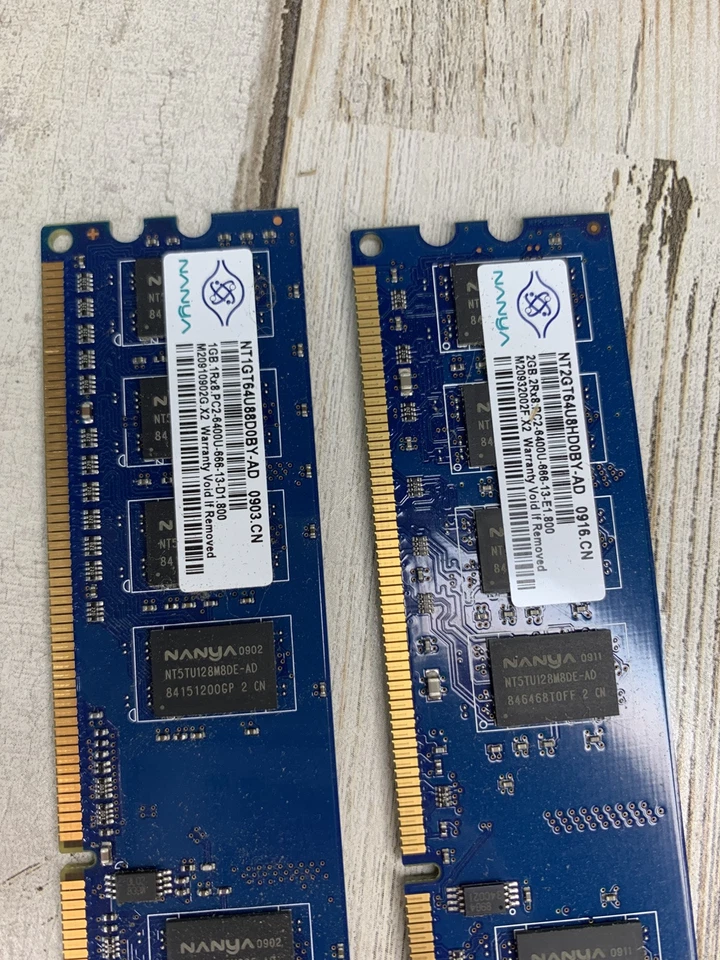 Nanya 1GB & 2GB DDR2 RAM module stick PC2-6400 DIMM 800MHz SDRAM Tower DESKTOP - Image 3 of 3