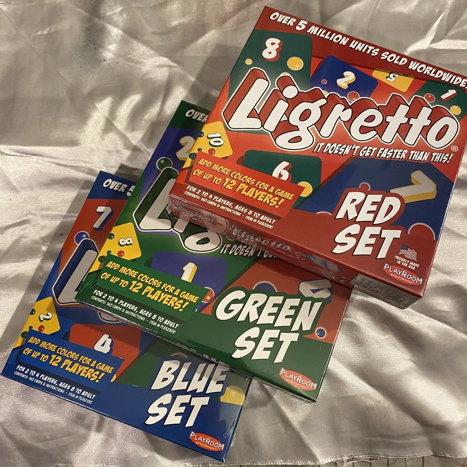 3X Colors Ligretto Colored Card Game Set for 2 to 12 Players Ages 8+ New Sealed - Image 4 of 4