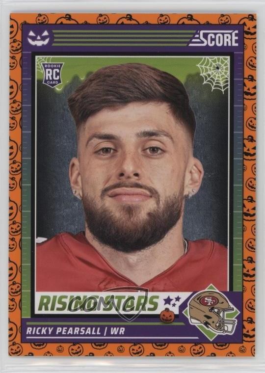 2024 Panini Score-A-Treat Rising Stars Orange Pumpkins Ricky Pearsall #42 12g7