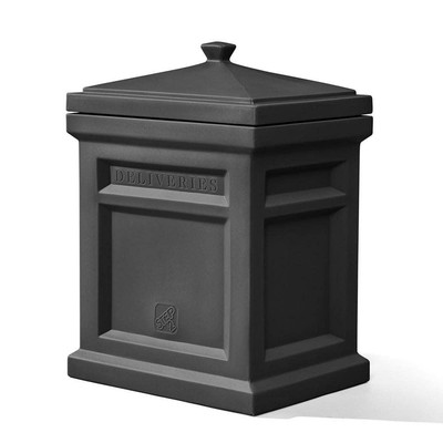 Step2 Delivery Box Express Package Black Onyx 31''H Resin Outdoor Security Large