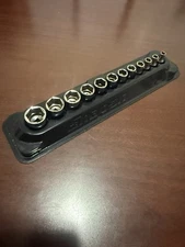 Snap-On 112TMMY 12 pc 1/4" Drive 6-Point Metric Flank Drive® Shallow Socket Set