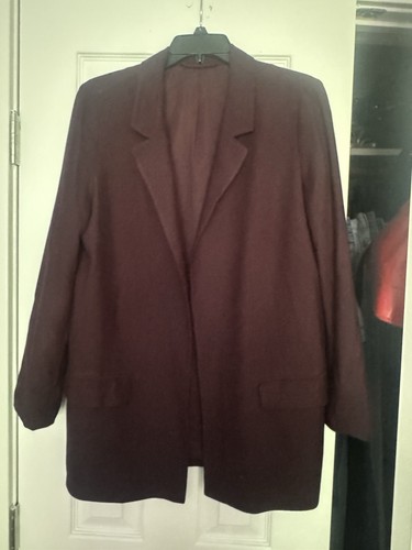 All Saints aleida Lightweight Blazer In Burgundy Women's Size 8. Excellent