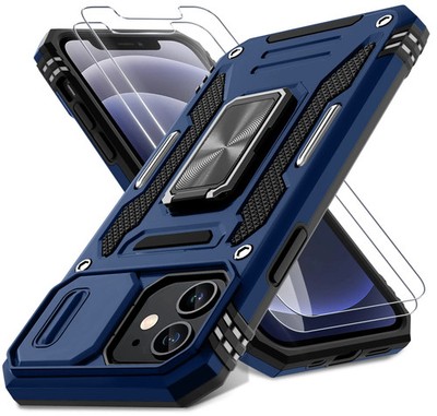 DEERLAMN für iPhone 12 Hülle, iPhone 12 Pro Case mit Folie Kamera Cover Bildschirm