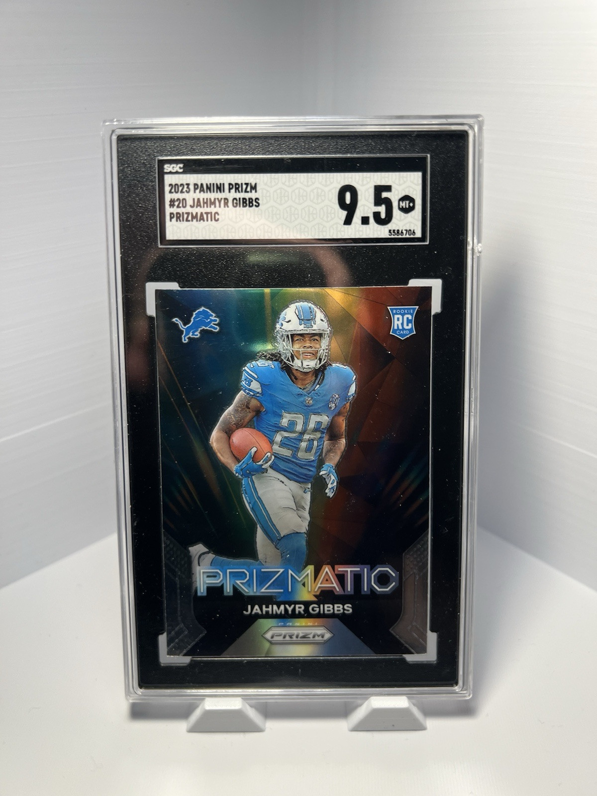 2023 Panini Prizm - Prizmatic Silver Prizm #20 Jahmyr Gibbs (RC)- SGC 9.5🔥💥